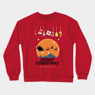 Merry Christmas and happy New Year Crewneck Sweatshirt